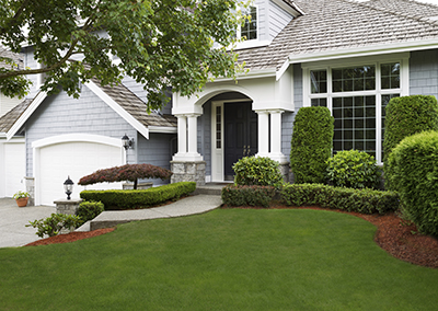 House with lovely landscaping